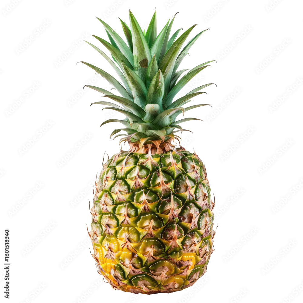 Single pineapple, vibrant, tropical fruit Single pineapple, vibrant, tropical fruit