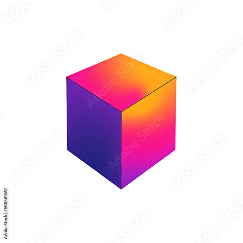 abstract colorful cubes