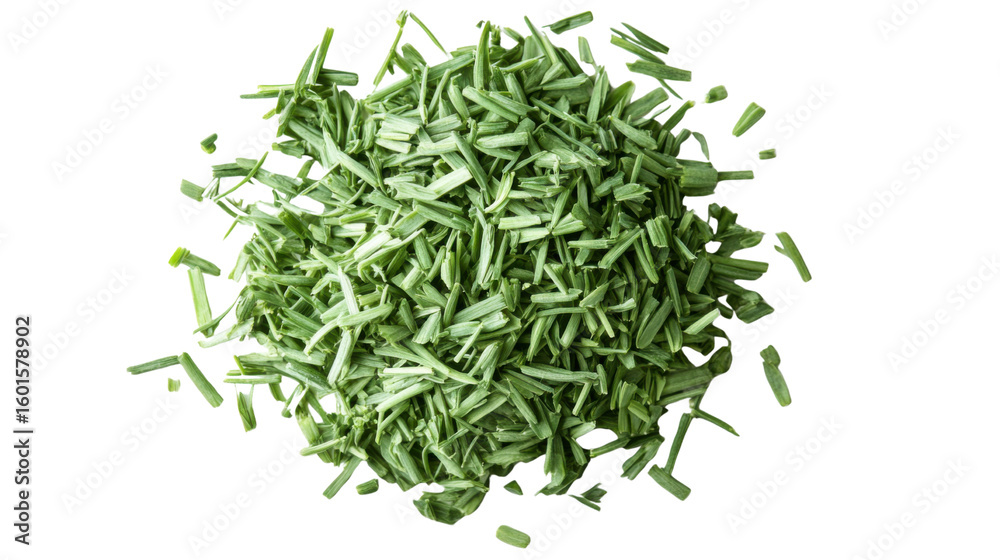 green grass pile on white background green grass pile on white background