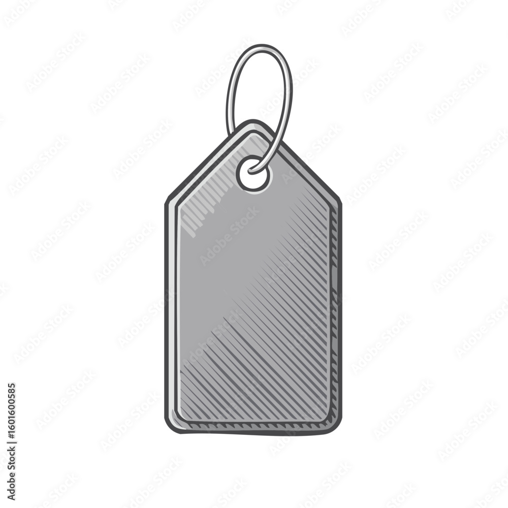 Fototapeta premium Isolated Hanging Price Tag Illustration with String Cord for Retail Sale Sign