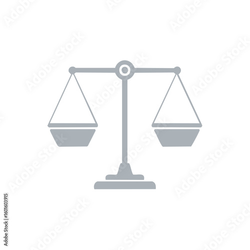 Scales of Justice Icon Representing Legal Balance Fair Judgement System
