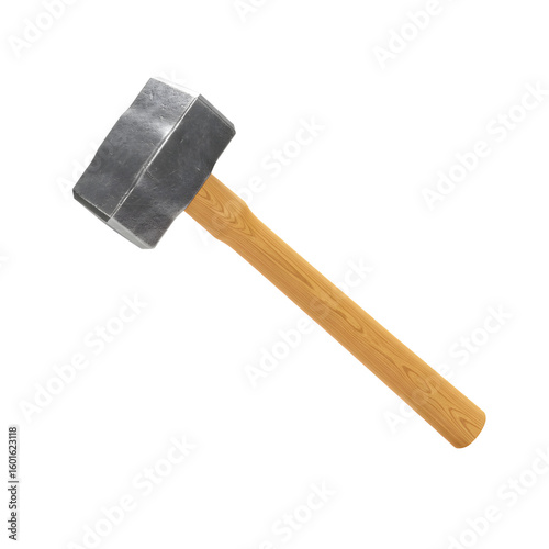 Heavy hammer lying on a surface