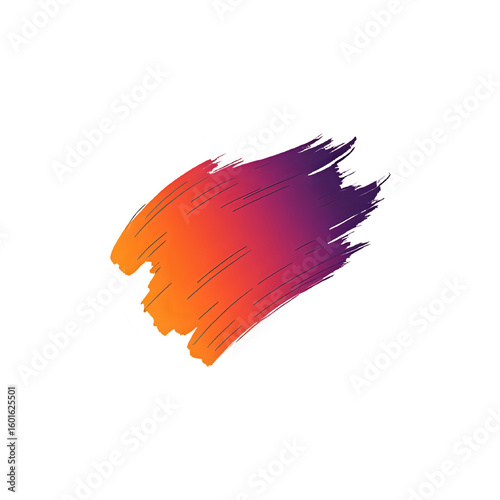 Colorful Abstract Paint Brush Stroke Texture Design