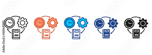 Discipline Icon Set Multiple Style Collection