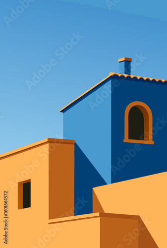 house with blue sky