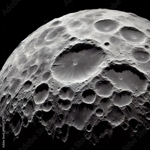 3d rendered illustration of moon surface planet astronomy