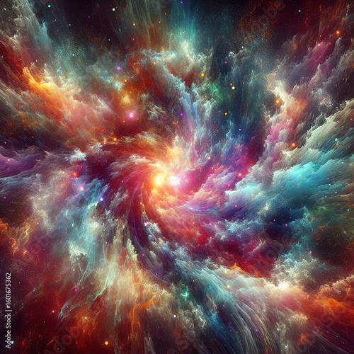 Visualization of space nebule cosmos astronomy concept astrophysics
