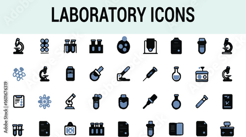 Laboratory Icons Collection