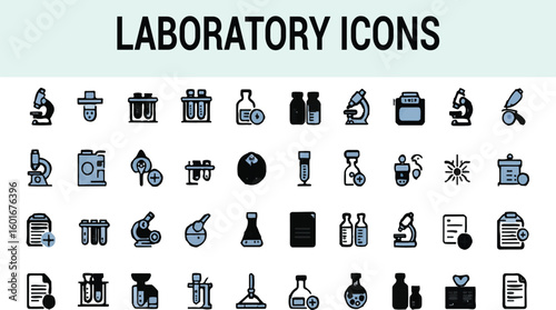Laboratory Icons Collection