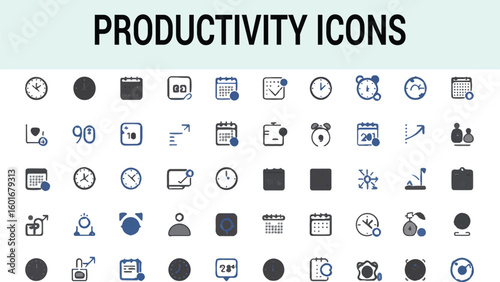 Productivity Icons Collection