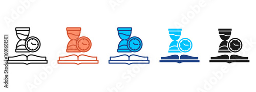 Lifelong Learning Icon Set Multiple Style Collection