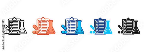 Formula Icon Set Multiple Style Collection
