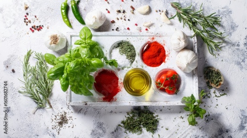 Fresh Herbs and Spices for Cooking