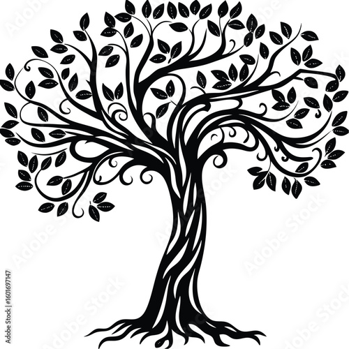 Elegant Tree Silhouette
