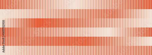 Striped halftone gradient texture. Fading line gradation background. Repeating strip pattern backdrop. Orange parallel lines wallpaper. Vector halfton patern overlay. Doppler effect concept