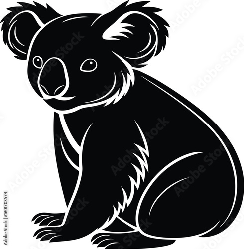 Silhouette Of Koala