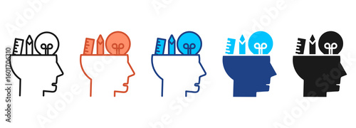 Idea Icon Set Multiple Style Collection