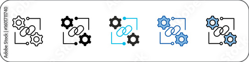Dependent Icon Pack Multistyle Illustration
