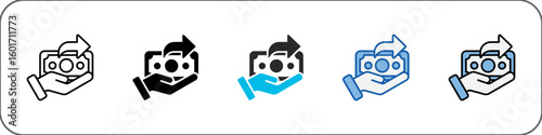 Spending Icon Pack Multistyle Illustration