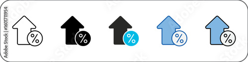Growth Icon Pack Multistyle Illustration