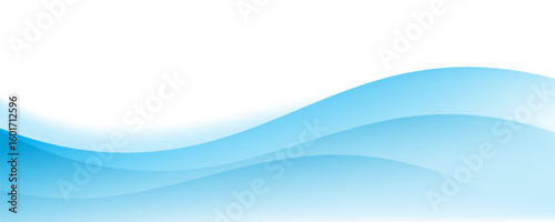 Blue and white business wave banner background. vector
