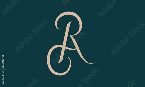 Modern AR letter logo , creative AR letter logo.	