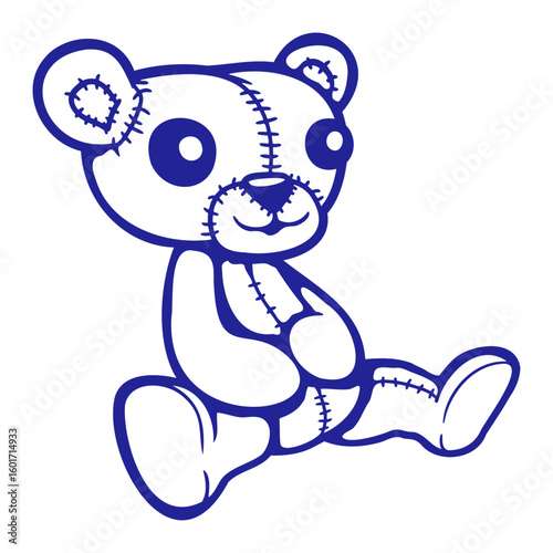 Bear Happy Smile Cute Teddy Friendly Comic Grizzly