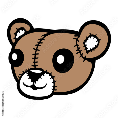 Bear Happy Smile Cute Teddy Friendly Comic Grizzly