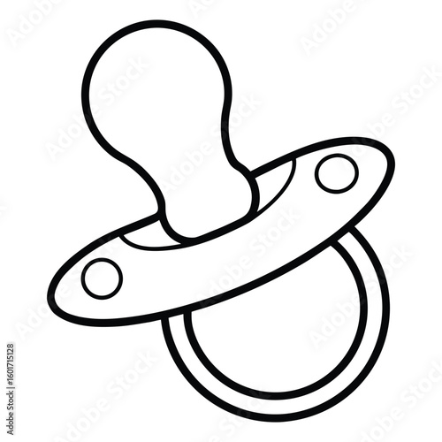 baby pacifier isolated 