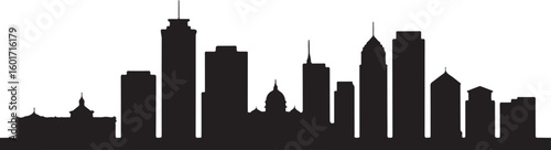 Photography Kuala Lumpur skyline silhouette vector black and white city landmark