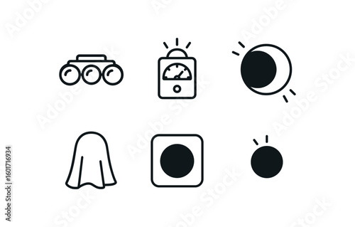 straight perfect stroke icon mono icons style isolated darkness night goggles darkness luminescence meter darkness eclipse simulator darkness shroud fabric darkness opacity mask darkness