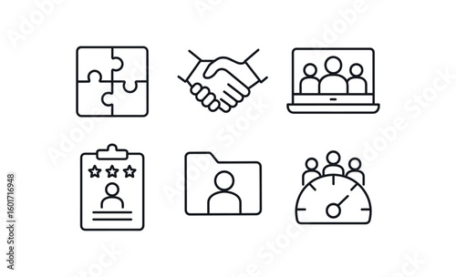 straight perfect stroke icon mono icons style isolated teamwork puzzle pieces teamwork handshake icon teamwork video screen teamwork feedback form teamwork sha drive teamwork rapport meter