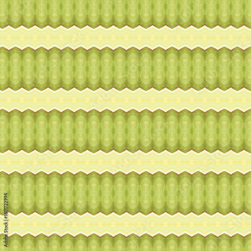 A repetitive green and yellow abstract pattern with a soft, wavy design. Ideal for eco-focused visuals, wallpapers, and modern graphic backdrops.