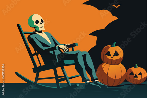 Haunted hallway with flickering sconces and cold mist vector illustration