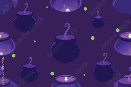 a witch s brewing corner with glowing potions  per.eps