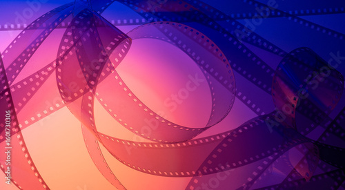 real film for color cinematographic background