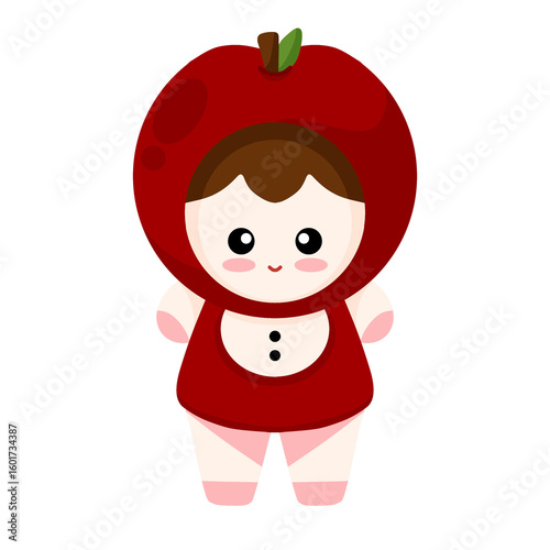 Cute Apple Kid