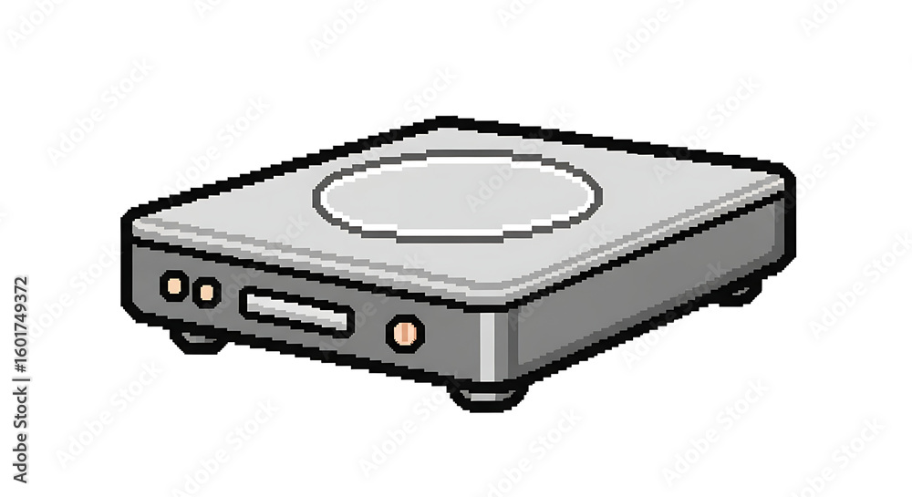 Obraz premium A cartoon illustration of a modern foldable smartphone device, partially open in a tent-like position on a white background.