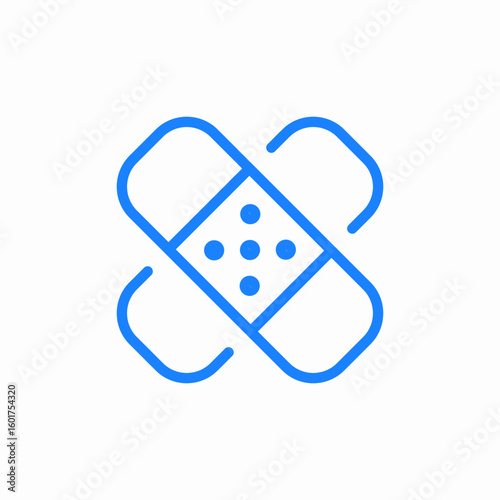 bandage cross icon sign vector
