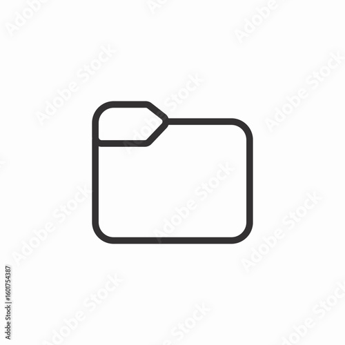 blank folder icon sign vector