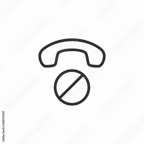 call block icon sign vector