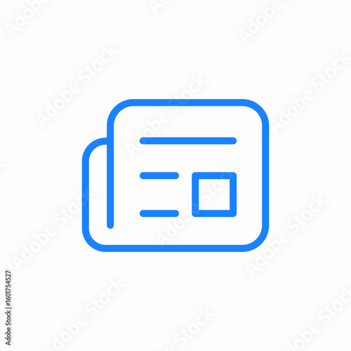card itentical icon sign vector