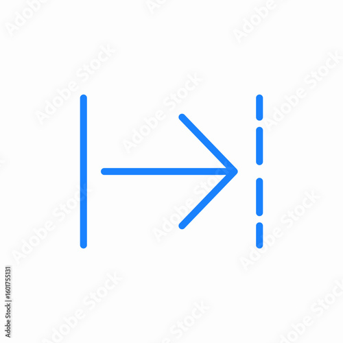 export to boundary icon sign vector