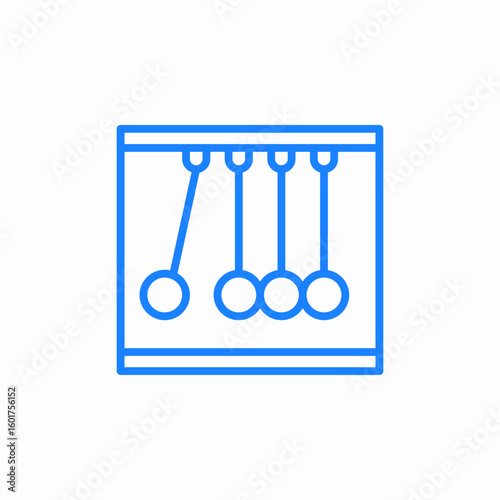 newton cradle icon sign vector
