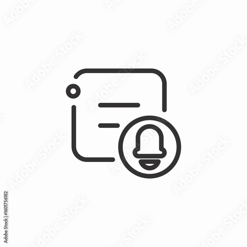 notification list icon sign vector