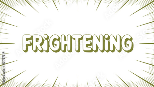 Frightening Comic Book Style Text.