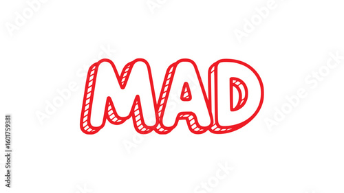 Red MAD Text Graphic.