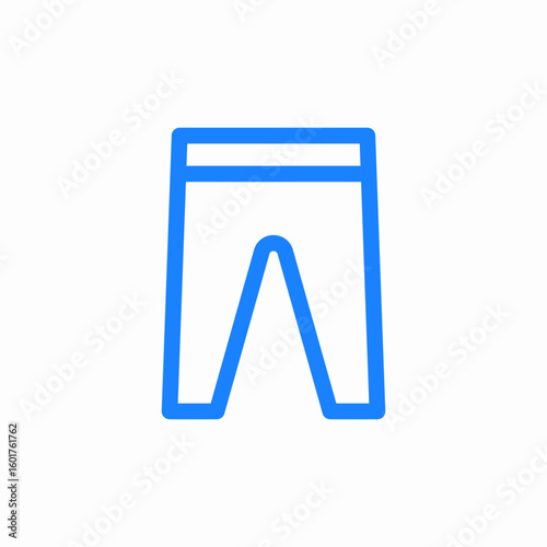 pants clothing icon sign vector