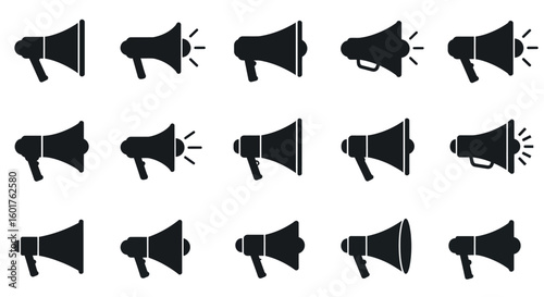 Megaphone Icons Set