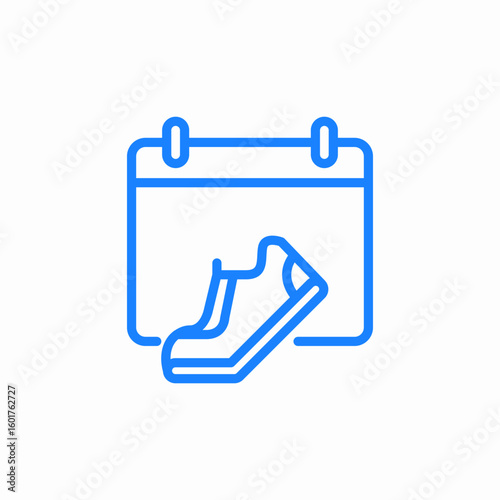 shoe dance day icon sign vector